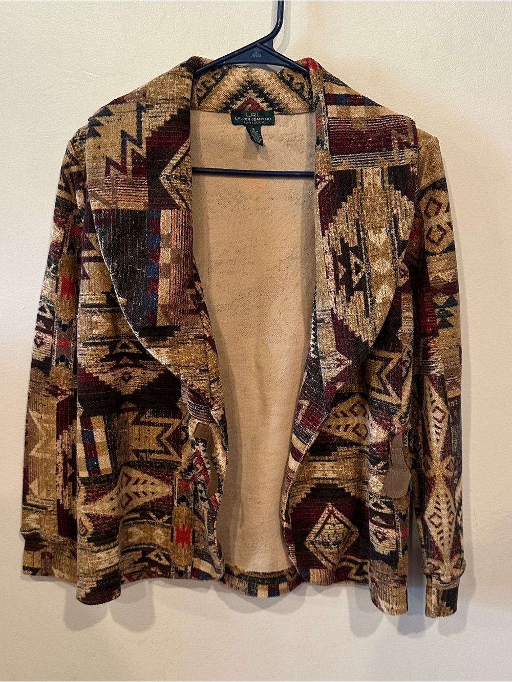 Vintage Ralph Lauren Jeans Co Tribal Southwest Cotton Cardigan Sweater Small - Picture 6 of 6